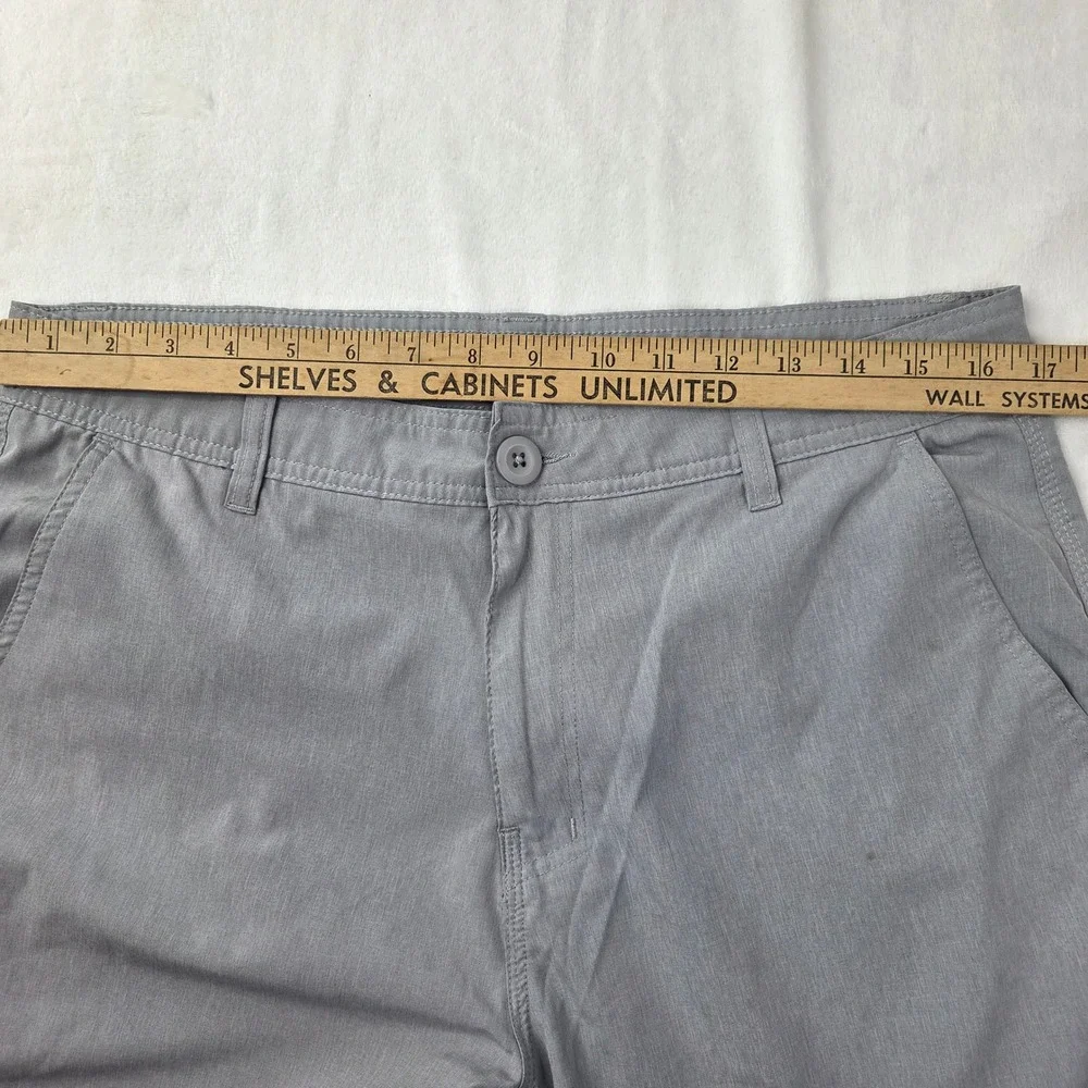 Quiksilver Hybrid Shorts Mens‎ 34 Gray Heathered Amphibian Walk Shorts Good